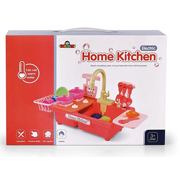 Pilli Mutfak Takımı Kırmızı