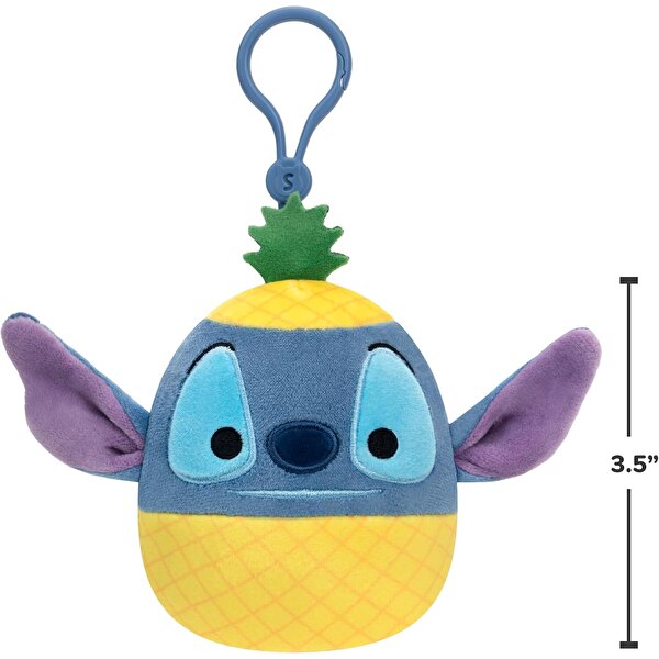 Squishmallows Disney Klipsli Peluş 9 Cm Ananaslı Stitch
