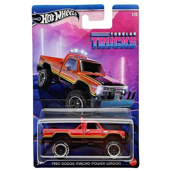 Hot Wheels Temalı Arabalar Özel Seri 1980 Dodge Macho Power Wagon HRR95