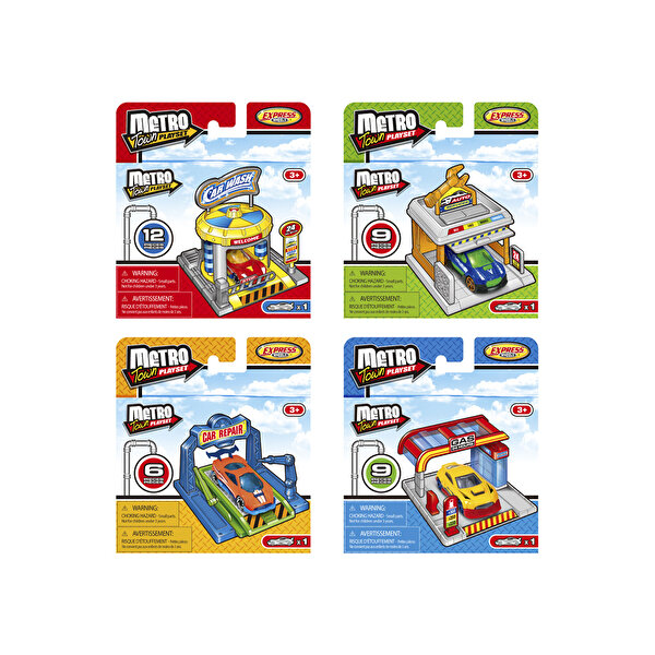 Express Wheels Metro Town Oto Servis Oyun Seti