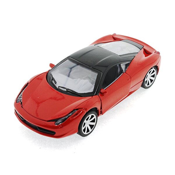Diecast Sesli Işıklı Arabalar - Kırmızı Ferrari
