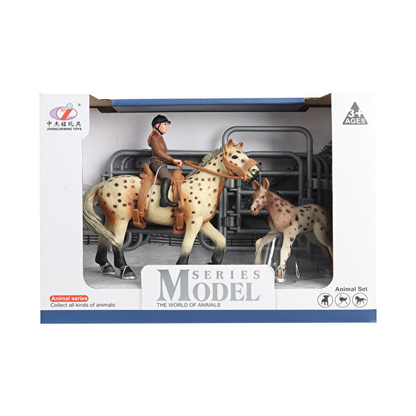 Çiftlik Hayvanları Kovboy At ve Tay Seti