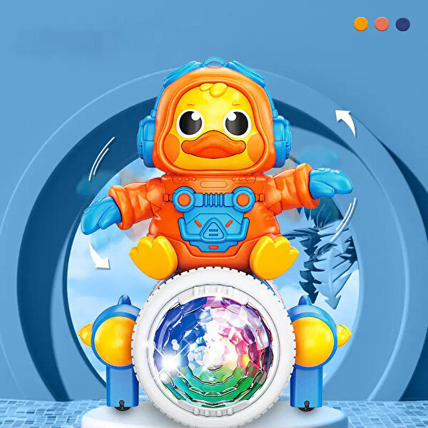 Space Duck Işıklı Müzikli Dans Eden Ördek Robot