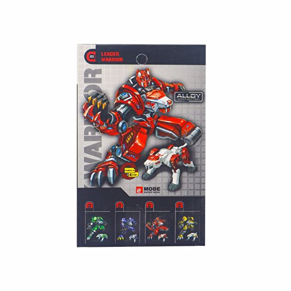 X- Warrior 4'lü Transformer Seti King Tiger