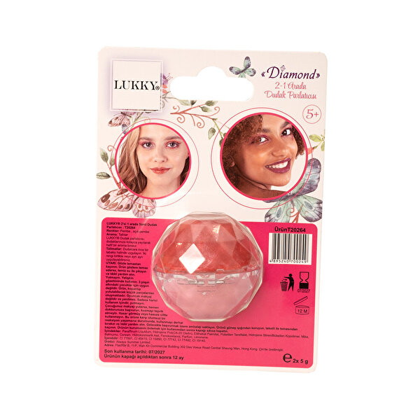 Lukky 2'si 1 Arada Pembe Simli Dudak Parlatıcısı