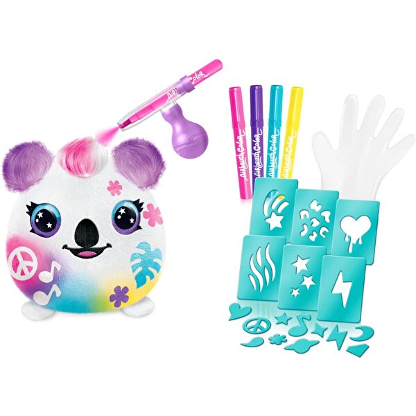 Airbrush Plush Sürpriz Squishy Paint Bucket Koala
