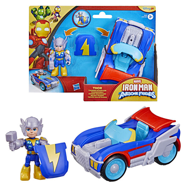 Marvel: Iron Man And His Awesome Friends Thor Thunder Roadracer Aracı G2692