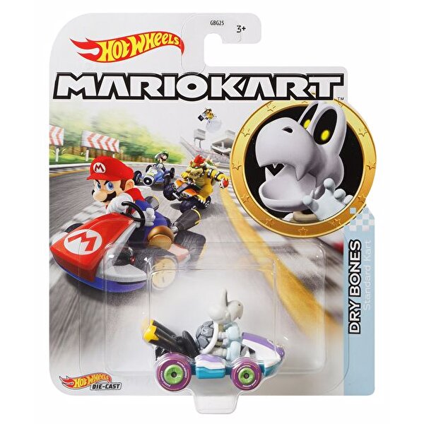 Hot Wheels Mario Kart Karakter Araçlar Dry Bones GJH59