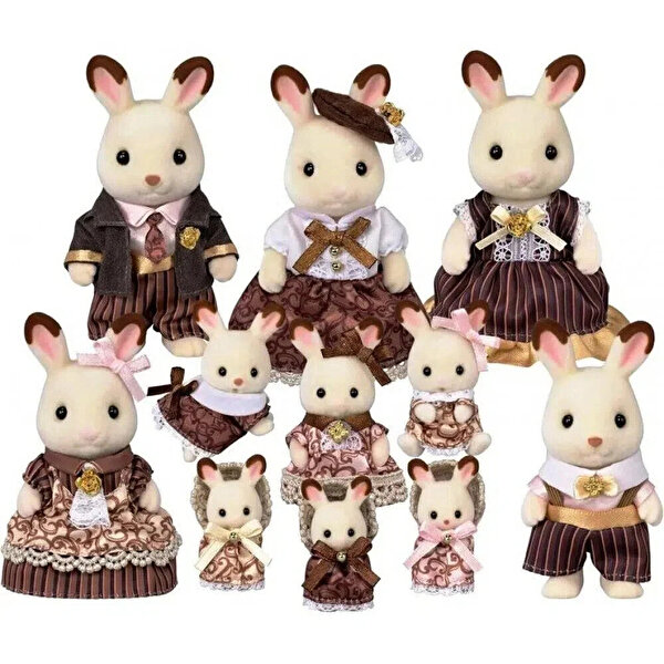 Sylvanian Families Çikolata Kulaklı Tavşan Ailesi Yıldönümü Seti