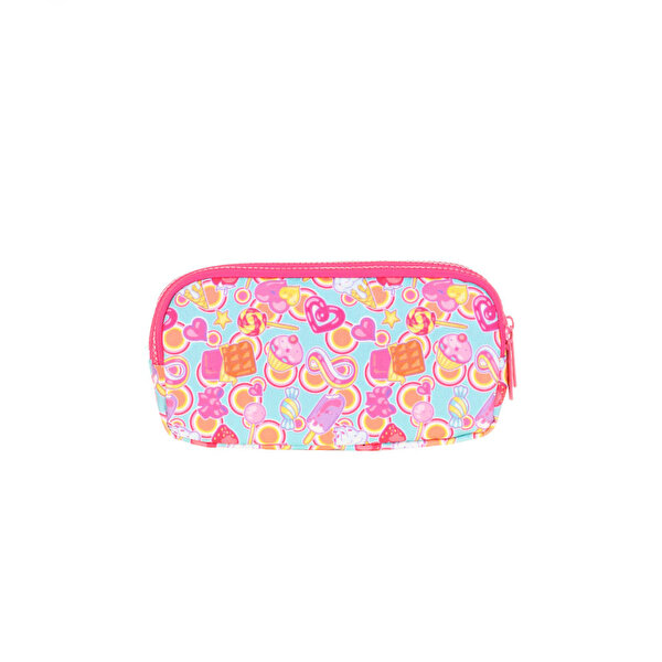 Kaukko Kids 3 Bölmeli Aynalı Nakışlı Sweet Kalem Çantası