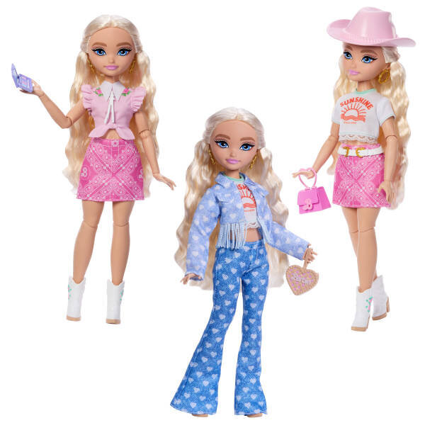 Barbie Dream Besties Festival Kombinleri Barbie Malibu Bebek ve Aksesuarları Seti JGH87