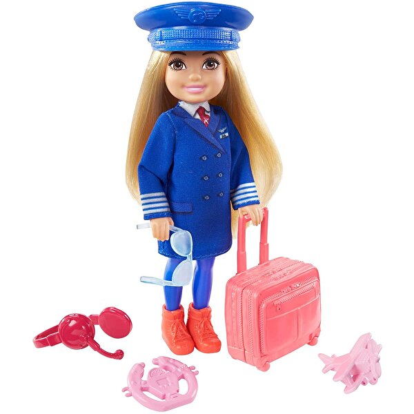 Barbie Chelsea Meslekleri Öğreniyor Bebek Serisi Pilot GTN90