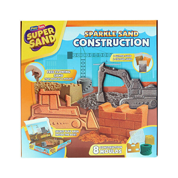 PlayToys Süper Sand Construction Oyun Kumu Kumsal Oyun Kumu Seti