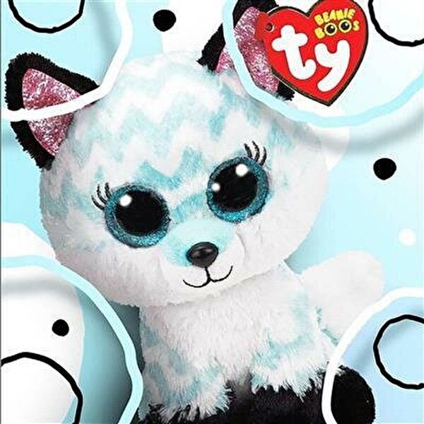 Ty Beanie Boo Atlas Aqua Chevron Tilki 24 cm.