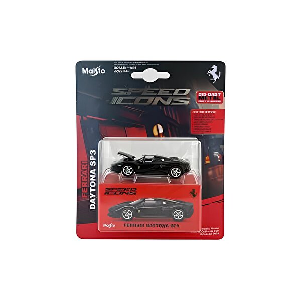 1:64 Speed Icons Koleksiyon Araçlar Ferrari Daytona SP3 Siyah