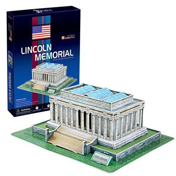 Cubic Fun 3D Puzzle 41 Parça Lincoln Anıtı USA