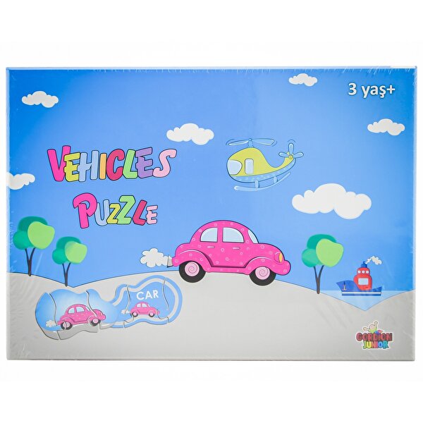 İngilizce Taşıtlar Puzzle 30 Parça