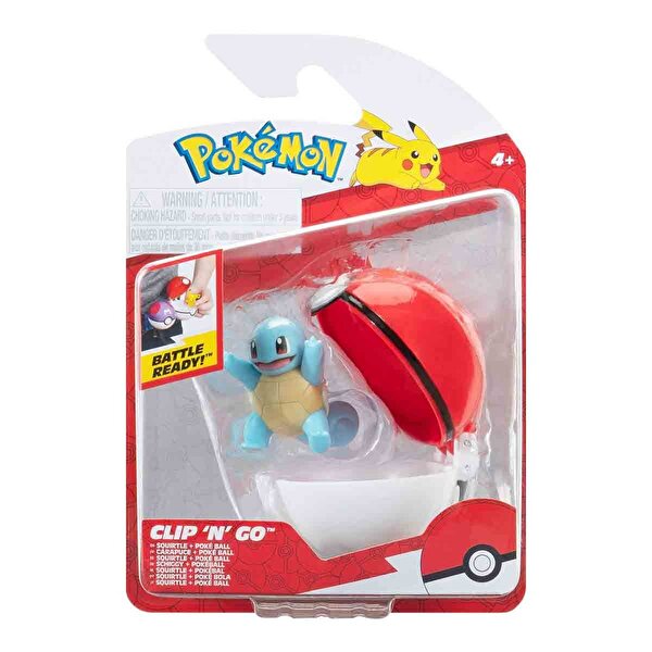 Pokemon CIip N Go Figür Squirtle ve Poke Ball