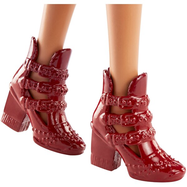 Barbie Büyüleyici Parti Bebekleri Çiçek Desenli Elbiseli Esmer FJF38