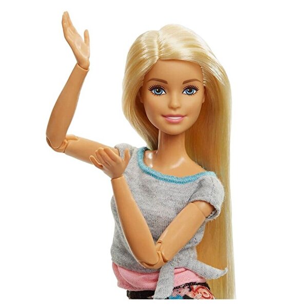 Barbie Sonsuz Hareket Bebeği Sarışın Desenli Taytlı