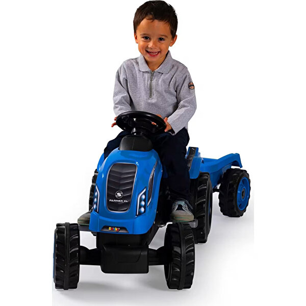 Smoby Çiftçi  Römork Traktör XL Mavi