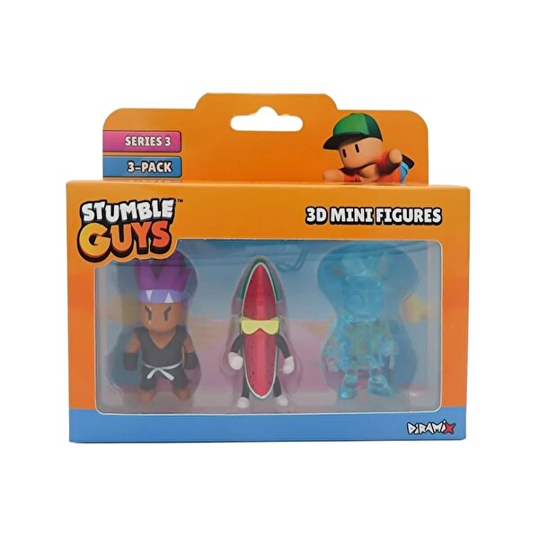 Stumble Guys 3'lü Mini Figür Seti 8 S3 40023