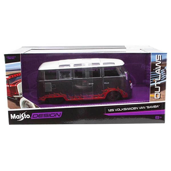 Maisto 1:25 Volkswagen Van Samba Model Araba
