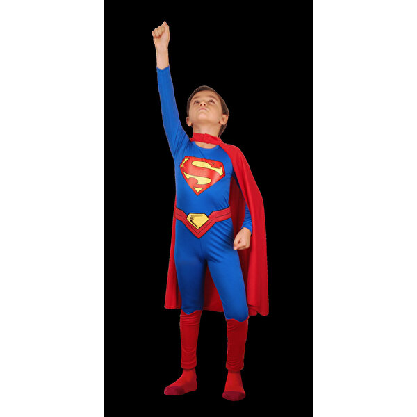 Superman Basic Kostüm 7-9 Yaş
