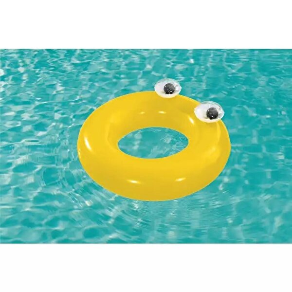 Bestway Gözlü Sarı Yüzme Simidi 91 Cm