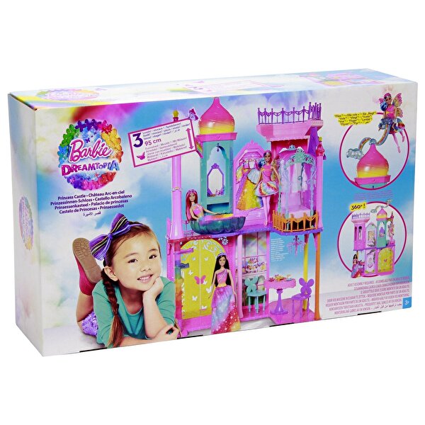 Barbie Gökkuşağı Krallığı Şatosu Oyun Seti
