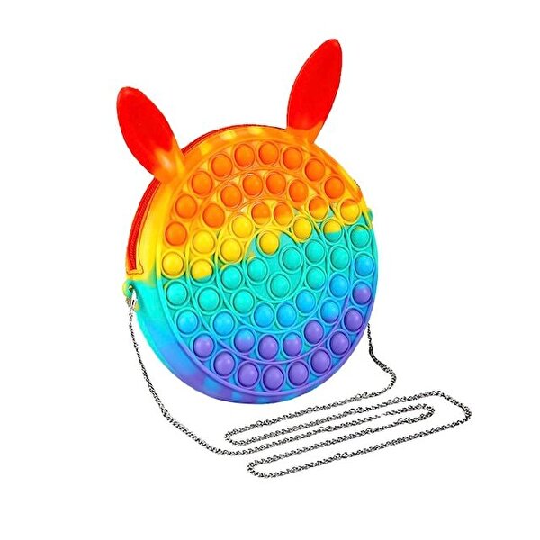 Gökkuşağı Pop It Çanta 19 cm.