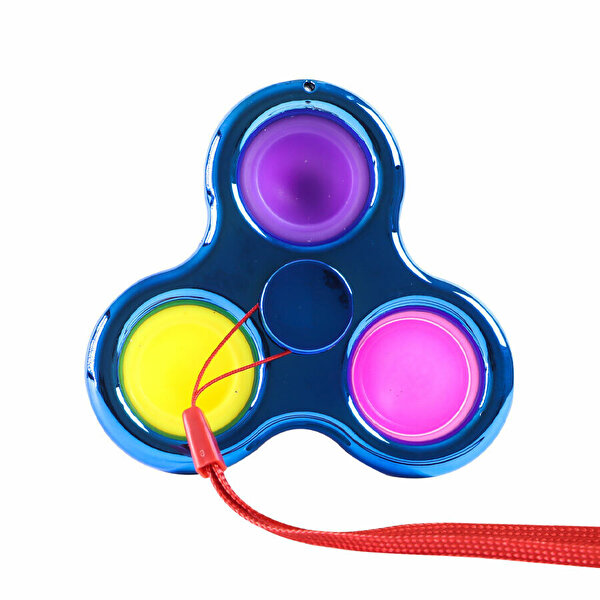 Pop It Elektroliz 3 Parmak Stres Çarkı Mavi