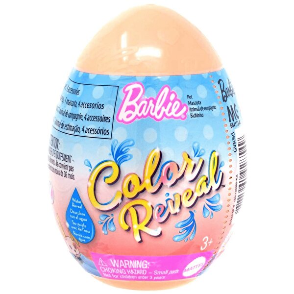 Barbie Color Reveal Renk Değiştiren Sürpriz Hayvan Figürü Seti Pembe