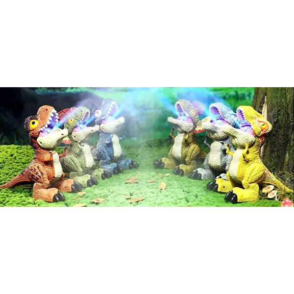 Pilli Buhar Üfleyen Dinazor Velociraptor