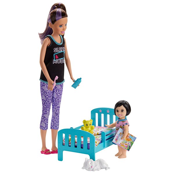 Barbie Bebek Bakıcılığı Oyun Seti Uyku Zamanı GHV88
