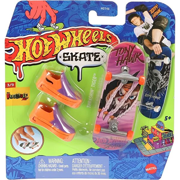 Hot Wheels Skate Parmak Kaykay ve Ayakkabı Thrashin Tiger HVJ93