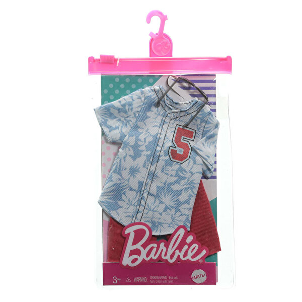 Barbie Ken Bebek Kıyafet Koleksiyonu Kırmızı Şort GRC75