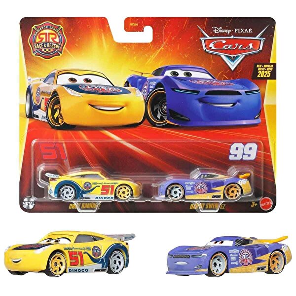 Cars İkili Karakter Araçlar Cruz Ramirez-Danny Swervez JDH48
