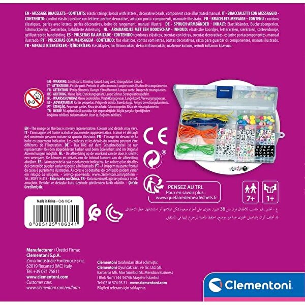 Clementoni Crazy Chic Mesaj Bileklikler Seti