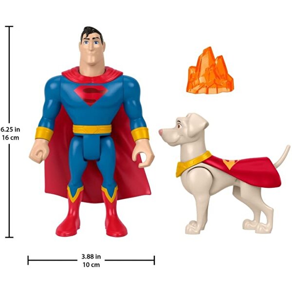 Fisher Price DC League Of Super Pets Superman ve Krypto HGL02