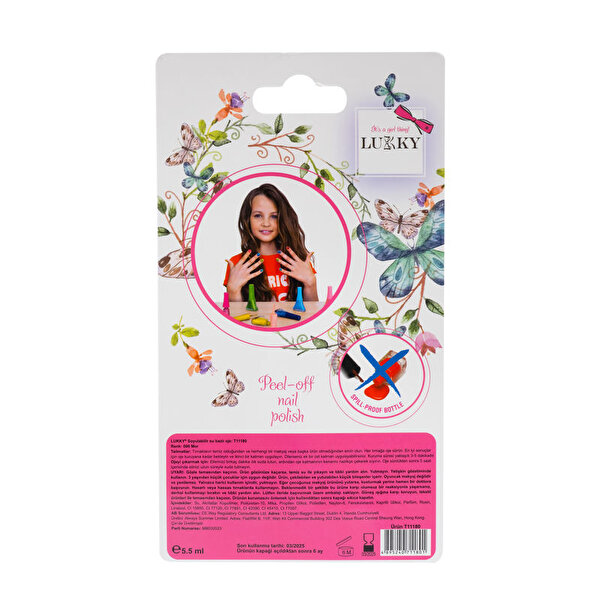 Lukky Soyulabilir Oje Mor 006