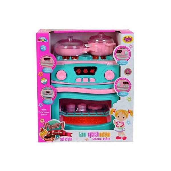 Sesli ve Işıklı Pilli Ocak Ve Fırın Seti