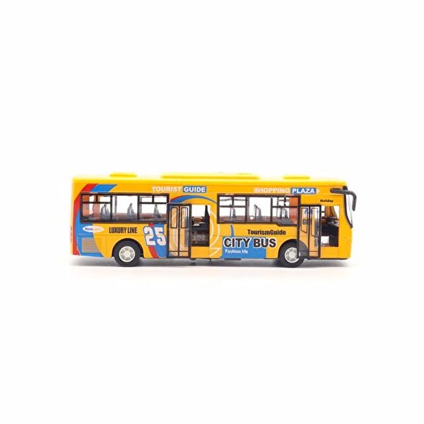 Sesli Işıklı Die Cast Otobüs Sarı