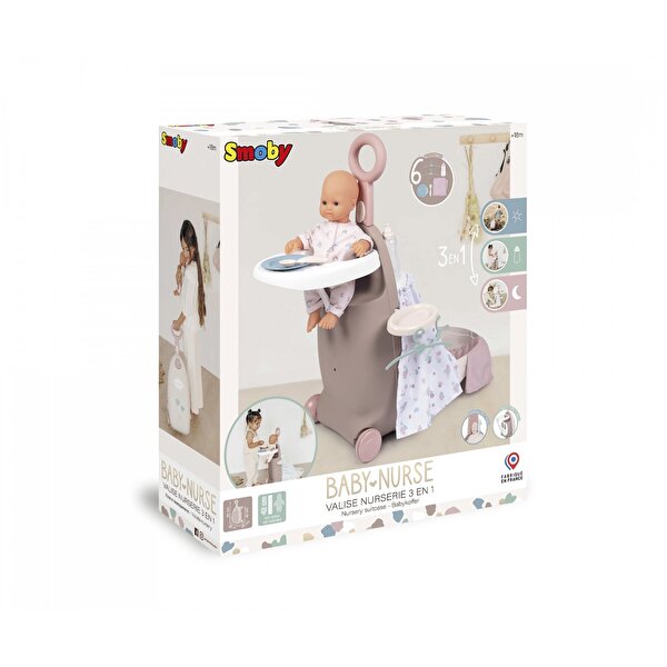 Smoby Baby Nurse 3'ü 1 Arada Seyahat Seti