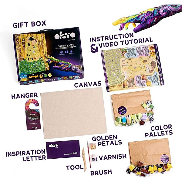 OKTO The Kiss 3D Duyusal Sanat Seti