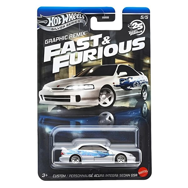 Hot Wheels Fast & Furious Temalı Arabalar Custom Acura Integra Sedan GSR JBY45