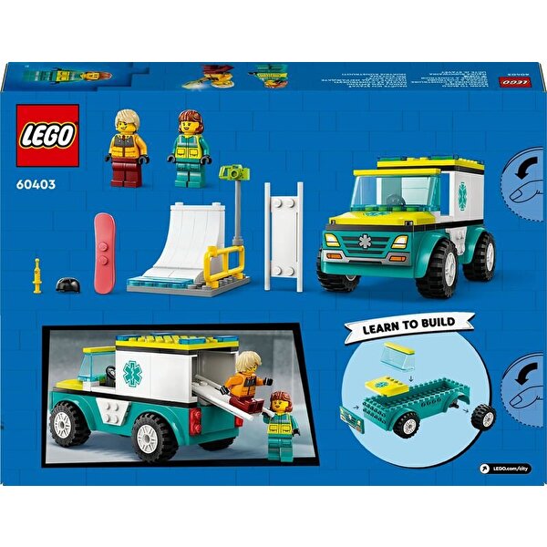 LEGO City Acil Ambulansı ve Snowboardcu 60403