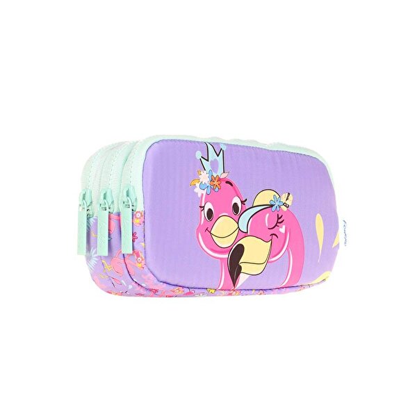 Kaukko Kids 3 Bölmeli Toys Flamingo Kalem Çantası