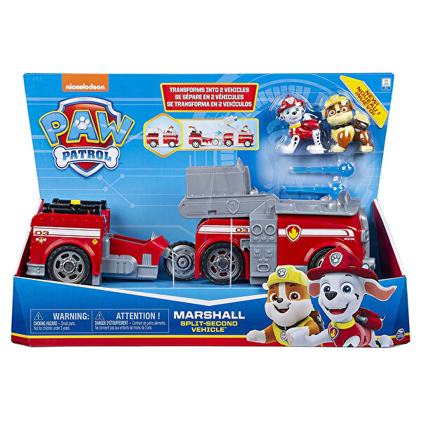 Paw Patrol İkisi Bir Arada Dönüşebilen İtfaiye Aracı