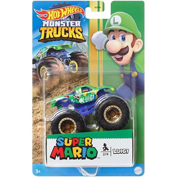 Hot Wheels Monster Trucks Gösteri Dünyası Temalı 1:64 Arabalar Luigi HCR76